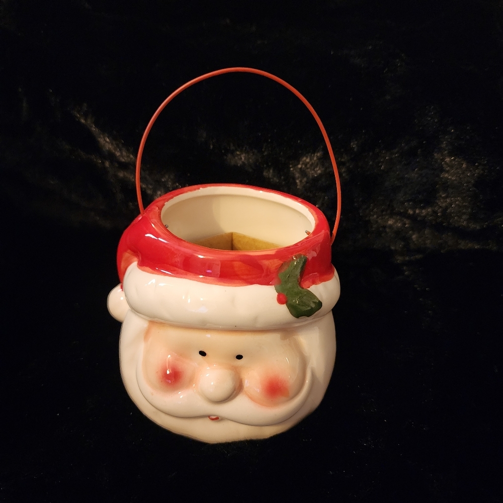Vintage Royal Norfolk Ceramic Santa Head Bucket
